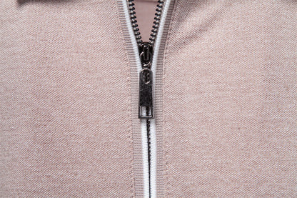 Men’s Zip Collar Polo Shirt