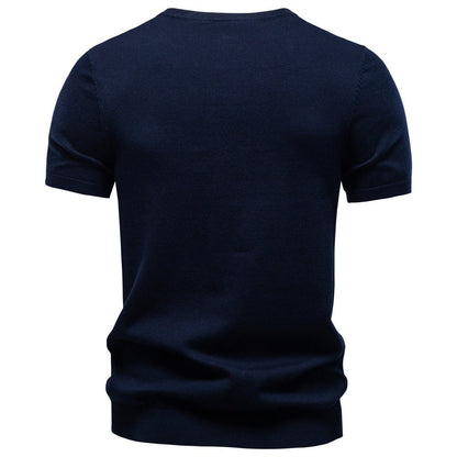 Men’s Cotton Crew Neck Knit T-Shirt