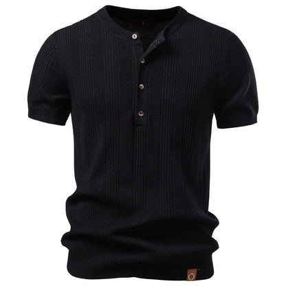Breathable Knit Polo Shirt