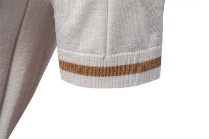 Striped Everyday Knit Polo Shirt