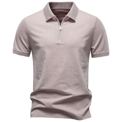 Men’s Zip Collar Polo Shirt