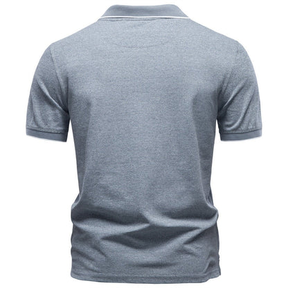 Men’s Zip Collar Polo Shirt