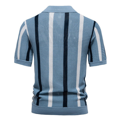 Striped Resort Polo Shirt
