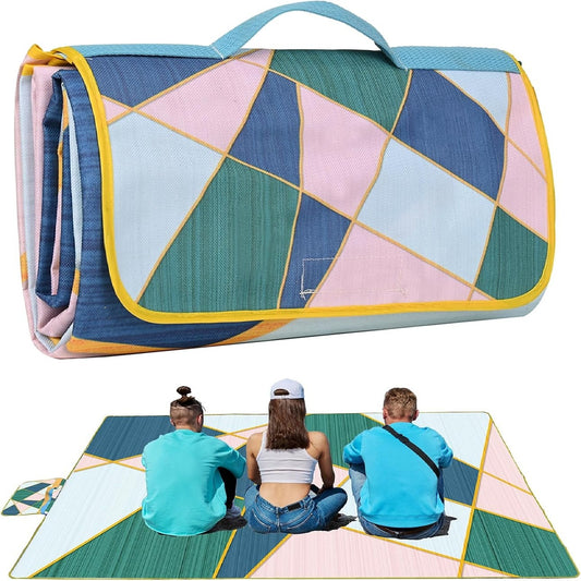 Extra Large Picnic Blanket – Foldable Waterproof Mat for Beach & Outdoor Activities